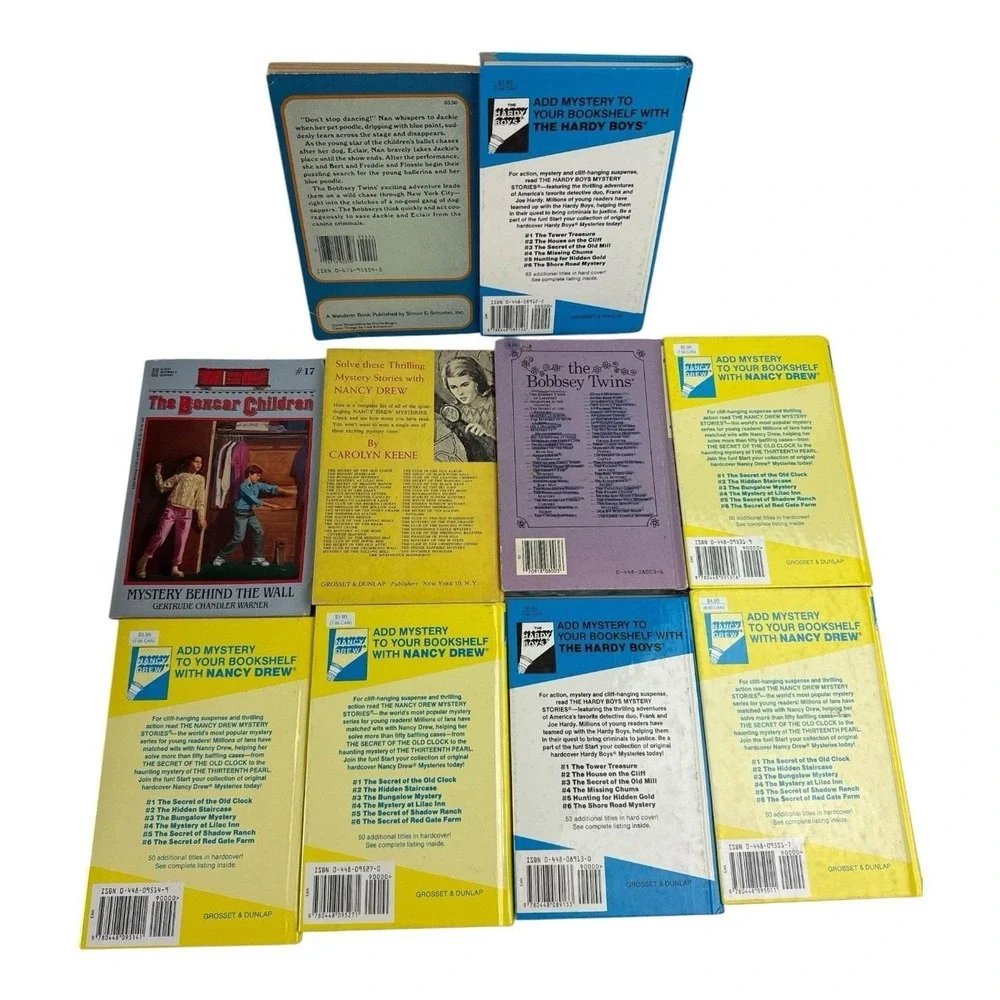 Vintage Nancy Drew‎ Hardy Boys Boxcar Children Bobbsey Twins Hardcover Book Lot